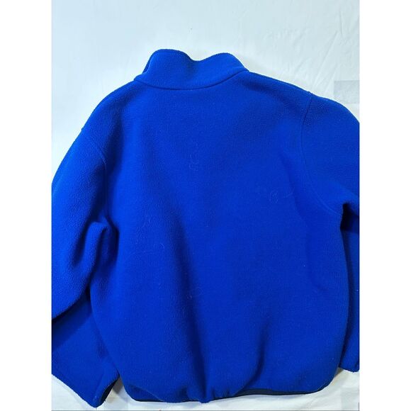 Vintage L.L. Bean deep blue Sherpa fleece zip up  jacket, size M/L - Picture 7 of 7